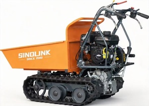 Mini-dumper chenillé antidérapant de 180 mm de large avec moteur et boîte de vitesses, benne de chargement robuste pour le transport sur <span class=keywords><strong>chantier</strong></span> - Product Image 5