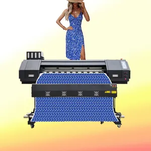 Nonair eco mesin cetak kain 2 kaki, mesin cetak sublimasi 3D video mesin cetak
