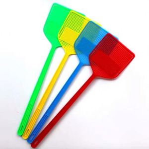 Durable Plastic Fly Swatters with Long Handles Silk Screen Printed for Home Patio & <b>Office</b> Use Promotional Advertising <b>Gifts</b> - Product Image 1