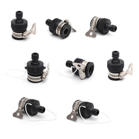 Adaptateur de robinet universel extérieur en plastique, fer et TPR, réglable pour tuyau, raccord rapide pour tuyau d'arrosage de jardin