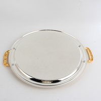 Plateaux de service en métal, vente en gros, rangement personnalisé, plateau de forme créative, ensemble de plateaux en métal de luxe