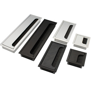 Couvercle de boîte à câbles en alliage d'aluminium, carré, détachable, anti-poussière, pour la gestion des câbles sur le bureau - Product Image 3