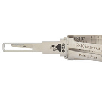 Outil de serrurier professionnel Lishi Ganzuas Lishi FB107 2 en 1, outil de décodage de serrures, fraisage vertical pour serrures de portes de véhicules