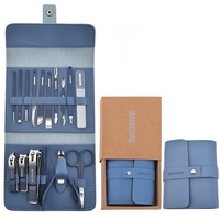 Ensemble de manucure et pédicure en acier inoxydable, best-seller, 16 pièces