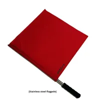 Drapeau de juge de ligne de volley-ball SOEZmm SM 14A1 SLF4 Face 40*40CM Standard pour arbitre de match de volley-ball officiel