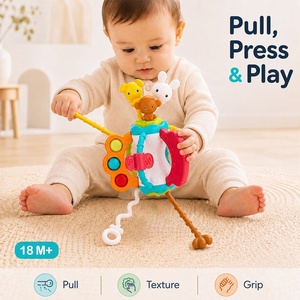Juguete Sensorial Montessori de Silicona con Cuerda para Jalar, con Múltiples Texturas, para Entrenamiento de Motricidad Fina para Niños Pequeños - Product Image 2