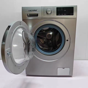 大容量10kg自動ドラムフロントロードマシン調整可能な乾燥プラスチックフロントロードウォッシャーホテル - Product Image 2