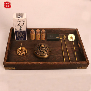Incense burner, pure <b>copper</b> incense burner, sandalwood incense <b>powder</b>, incense set for beginners, creative gift. - Product Image 4