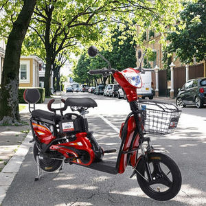 Bicicleta Eléctrica China City Road de 350W con Motor Trasero sin Escobillas, Batería de Plomo-Ácido de 48V, Cuadro de Acero, 3 Velocidades, Ligera, con Pantalla OLED - Product Image 5