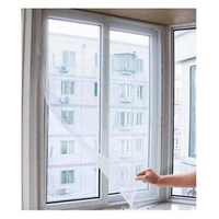Taille personnalisée mouche moustiquaire fenêtre maille écran chambre Cortinas moustiquaire rideaux Net rideau protecteur mouche écran encart