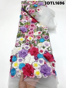 <strong>Thai</strong> People Like Wholesale Design Bridal Embroidery Tulle <strong>Wedding</strong> <strong>Dress</strong> Net Applique Mesh Floral Lace Embroidery <strong>Wedding</strong> <strong>Dresses</strong> - Product Image 2