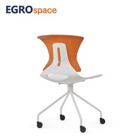 EGROspace Chaise de réunion de bureau moderne pivotante haut de gamme pour visiteurs, formation et réception