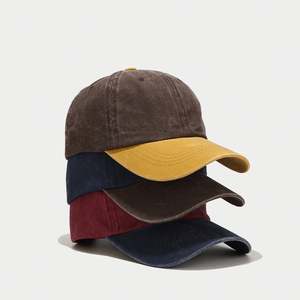 Gorra de béisbol retro con visera curva y bordado lavado, suave, para mujer, protección solar para exteriores - Product Image 3