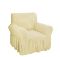 Housse de canapé triple siège extensible lavable colorée classique pour canapés sectionnels et canapés arabes