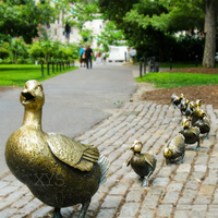Statue de canard en bronze de taille réelle pour l'extérieur Sculpture animalière pour le jardin et la décoration intérieure