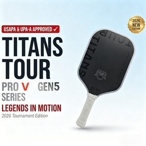 Raquette de pickleball Pro 16 mm en fibre de carbone, approuvée USAPA, Pro <span class=keywords><strong>V</strong></span> Titans Tour Edition GEN5, pour la puissance et le contrôle. - Product Image 1