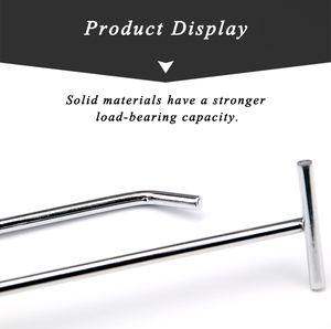 5.6mm Diameter 20cm Long Shelving <b>Hooks</b> Stainless Steel <b>Hanging</b> Board Pegs Wall Display Peg Board PegBoard <b>Hooks</b> - Product Image 5