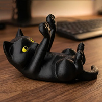 Support de téléphone en forme de chat imprimé en 3D, nouveau produit transfrontalier, adorable décoration de bureau en forme de chaton pour chambre et bureau