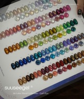 Nouveau kit complet de vernis gel pour ongles Suuseegel, personnalisable avec logo, 50 couleurs, effet œil de chat, pour salons de manucure