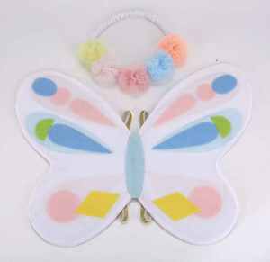 Alas de Hada para Niñas, Alas de Mariposa de Princesa, Accesorio para Fiestas de Cumpleaños y Halloween, Coloridas, Reutilizables, de Fieltro No Tóxico - Product Image 2