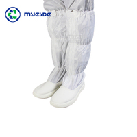 Chaussures de sécurité antistatiques réutilisables pour salle blanche Bottes de travail Chaussons ESD lavables pour laboratoire Sécurité réutilisable pour salle blanche