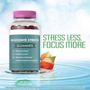 Gummies anti-stress OEM ODM avec Ashwagandha, GABA et L-Théanine pour favoriser l'apaisement de l'humeur et la relaxation, enrichies en Vitamine D3, <span class=keywords><strong>B6</strong></span> et Magnésium - Product Image 3