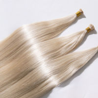 Extensions de cheveux blondes 613 à pointe en K, cheveux humains vierges russes européens Remy, cuticules alignées, sans perte de cheveux