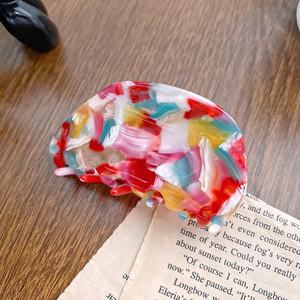 Pinzas para el Cabello de Acetato Ecológicas, Duraderas y de Alta Calidad para Mujer, Accesorios para el Cabello de Uso Diario, Pinza Francesa con Diseño de Tortuga y Mármol - Product Image 6