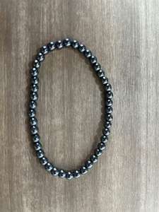 Pulsera de doble capa a la moda con cuentas de hematita negra, imán de <span class=keywords><strong>piedra</strong></span> Natural, regalo de joyería para el cuidado de la salud con <span class=keywords><strong>piedra</strong></span> principal de ágata - Product Image 5