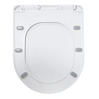 Bon marché, siège de toilette à fermeture douce en PP style mince et à chute lente