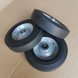 ล้อพลาสติกสีเทาแบบมีกาวในตัว ขนาด 10*2.5 นิ้ว สำหรับรถเข็น - Product Image 2