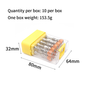 Set di 10 Punte per Cacciavite a Doppia Estremità Phillips da 65mm con Anello di Bloccaggio Anti-Caduta e Attacco Esagonale per <span class=keywords><strong>Avvitatore</strong></span> a Impatto in Scatola di Plastica - Product Image 3