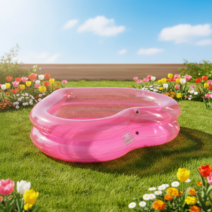 परिवार पोर्टेबल <span class=keywords><strong>inflatable</strong></span> pvc स्पा पूल दिल के आकार का गुलाबी पूल बच्चों और वयस्कों के लिए तैराकी - Product Image 4