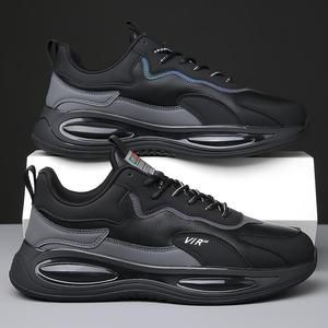 Chaussures de course pour hommes VIR Road en cuir véritable, doublure en mesh, semelle intermédiaire en EVA, semelle extérieure en caoutchouc, légères, respirantes, chaussures de sport - Product Image 3