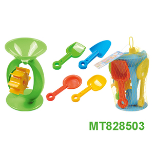 Vente en gros d'eau de bain de bébé en plastique PP coloré jeu amusant pour enfants piscines de <span class=keywords><strong>sable</strong></span> marin ensemble de moules 7 pièces seau pliable jouets de plage pour enfants - Product Image 5