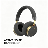 Casque sans fil, casque ANC avec réduction de bruit et micro pour avion et bureau