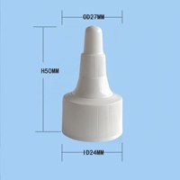 Buse longue de 24mm, bouchon de bouteille en plastique torsadé, bouchon compte-gouttes à vis 24/410, bouchon à tête torsadée conforme à la norme 24mm