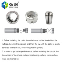 Écrou de serrage en acier inoxydable ER25UM, surface polie, résistance à la corrosion pour broche CNC haute vitesse