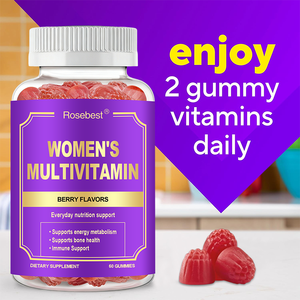 Rosebest, fabricant chinois, OEM, marque privée, HALAL, végétalien naturel, 14 nutriments essentiels, complément <span class=keywords><strong>multivitamin</strong></span>é pour femmes sous forme de gommes - Product Image 5