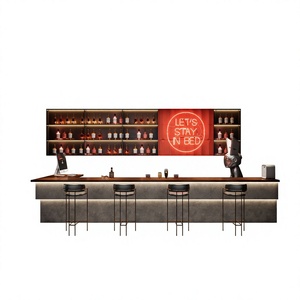 Barcounter in industriële stijl, restaurantbalie, barbecuebalie, kassabalie, receptiebalie van cultuursteen - Product Image 6