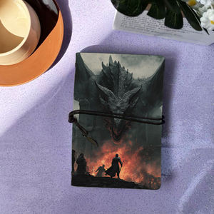 Bloc <span class=keywords><strong>de</strong></span> notas A6 Regalo <span class=keywords><strong>de</strong></span> Halloween para profesionales dentales en clínicas corporativasPatrón <span class=keywords><strong>de</strong></span> llamas del <span class=keywords><strong>castillo</strong></span> <span class=keywords><strong>de</strong></span> Dragon Warriors en la portada - Product Image 1