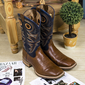 Wholesale Custom West <strong>Cowboy</strong> <strong>Boots</strong> Fashion Popular <strong>Cowboy</strong> <strong>Boot</strong> <strong>Planter</strong> Goodyear Welt Chunky Heel Square Toe Men's <strong>Cowboy</strong> <strong>Boots</strong> - Product Image 2