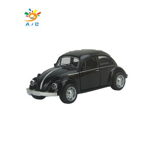 سيارة لعبة كلاسيكية طراز بيتل من AJB مزودة بموسيقى وإضاءة وآلية سحب للخلف، مصنوعة من خليط معدني وبلاستيك مصبوب، ألعاب للأطفال - Product Image 2