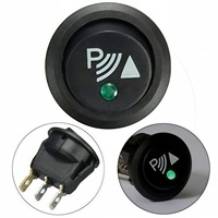 Interrupteur à bascule KCD1, dessus rond, base carrée, LED verte 12V SPST, pour le contrôle de l'éclairage automobile et marin