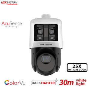 <span class=keywords><strong>Hikvision</strong></span> TandemVu 6+4MP 25X ColorVu DS-2SE4C425MWG-E/26(F0) DarkFighter Captura Imágenes en la Oscuridad con IR, AcuSense, Domo Panorámico de Red de Alta Velocidad - Product Image 1