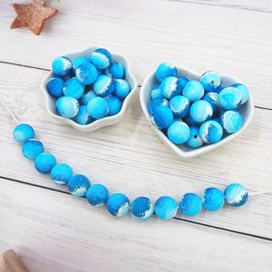 Compra DIY chupete cadena pulsera BPA libre bebé dentición mordedor collar accesorio 12mm silicona impresa cuenta - Product Image 2