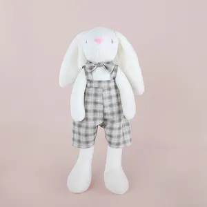 Rts nova chegada brinquedo bonito bebê listrado saia coelhinho juguetes de pelúcia brinquedos en peluche brinquedos