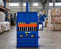 Presse à balles hydraulique verticale semi-automatique pour le recyclage du carton, du papier, des bouteilles en plastique et du PET
