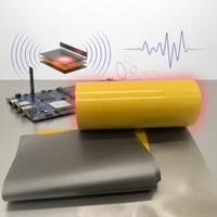 Feuille de ferrite anti-interférence NFC RFID à haute perméabilité, patch de blindage auto-adhésif pour la protection des capteurs industriels