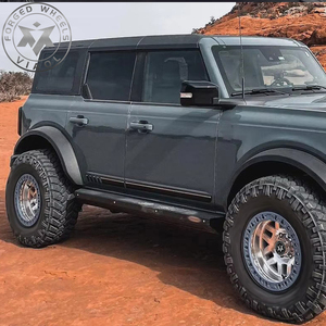 Jantes tout-terrain forgées Viaol avec finition polie Beadlock 6x139.7 compatibles avec Tank 300/400/<span class=keywords><strong>500</strong></span> <span class=keywords><strong>Ford</strong></span> F-150 <span class=keywords><strong>Raptor</strong></span>/250/350 Ram 2500 - Product Image 5